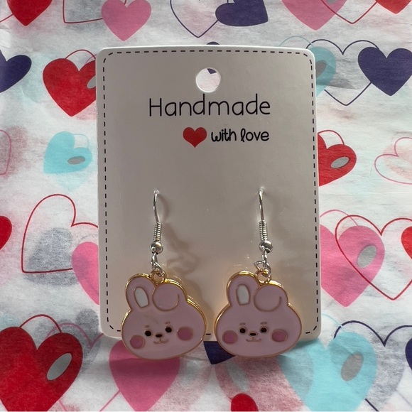 BT21 COOKY JUNGKOOK BTS earrings - Picture 1 of 3